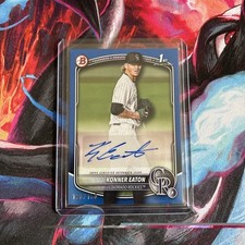 2025 Bowman - Paper Prospect Retail Autographs Konner Eaton Blue /150 (AU, RC)