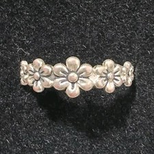 Sterling Silver 925 Flower Ring
