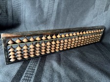 Vintage Japanese Wood Abacus Soroban 1/4 Beads 23 Rows