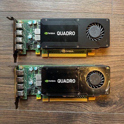 NVIDIA Quadro K1200 4GB GDDR5 Graphics Card Lot of 2