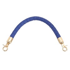 Braided Purse Straps, 11.8 Inch Leather Short Handbag Handle, Blue