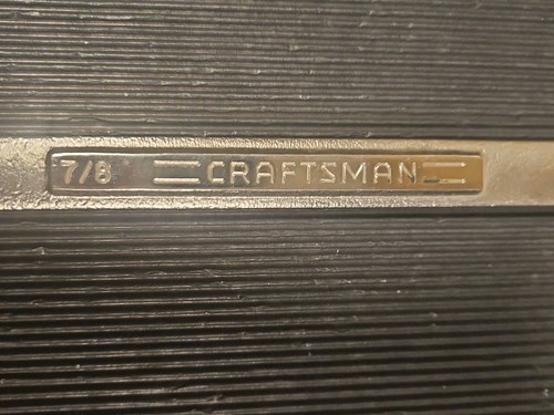 Vintage Craftsman 7/8 Inch Combination Wrench 12pt VA 44703 Made in USA - Picture 2 of 5