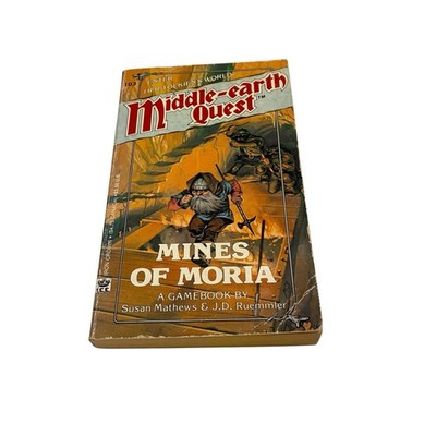 MINES OF MORIA Middle-Earth Quest A Gamebook by Susan Mathews 1988 mass market