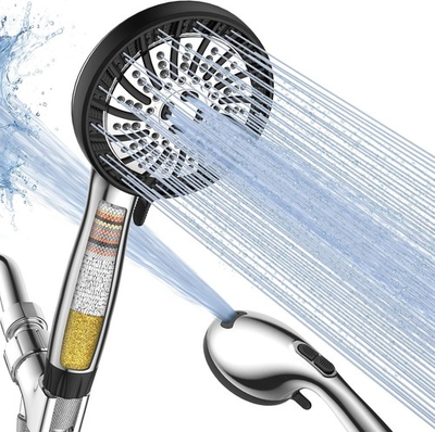 #ad HammerHead Showers® Solid Metal Handheld Shower Head 2.5 GPM Brushed Nickel $39.99