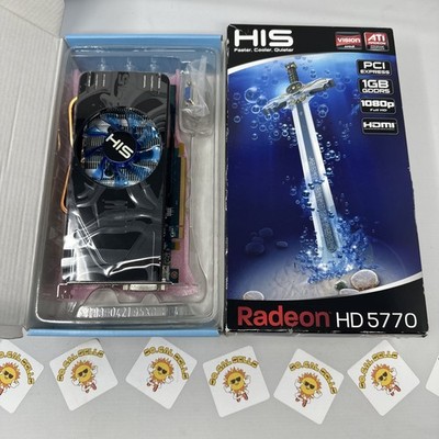 HIS AMD Radeon HD 5770 DVI x2/Mini DisplayPort 1 gb GDDR5 PCIE Graphics Card