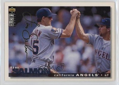 1995 Upper Deck Collector's Choice Gold Foil Signature Tim Salmon #100 b4d