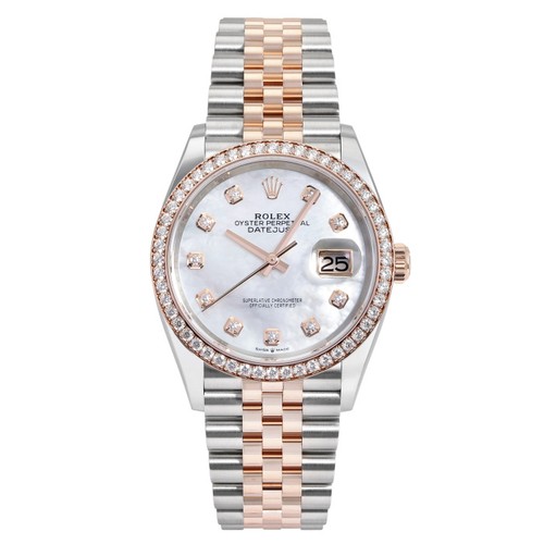 Rolex Datejust 126281RBR Rose Gold Stainless Steel Diamond 36....
