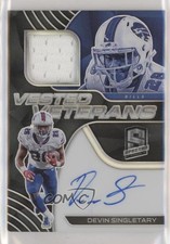 2020 Panini Spectra Vested Veterans Auto 23/99 Devin Singletary #VV-DS Auto 0c3
