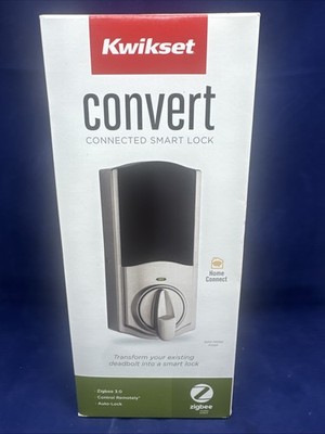 New Kwikset Convert Smart Lock Satin Nickel Kit NEW IN SEALED BOX