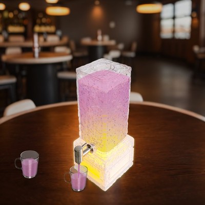 3L Beverage Dispenser With Led Light Party Water Juice Drink Dispenser Durable