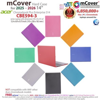 NEW mCover Case for 2025+ 14'' Acer Chromebook Plus 514 CBE594-3 series laptop
