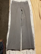Authentic Houndstooth 1970  s Trouser Pants Slacks Wide Leg Polyester No SizeTag