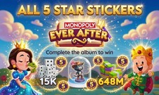 Monopoly GO Ever After 5   Stickers Any 5 Star - Digital Fast Delivery    