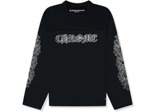 Size M Chrome Hearts Stadium Mesh L/S Jersey Black