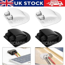 Waterproof Dual Cable Entry Gland Wire Box Solar Panel Motorhome Camper Van Boat