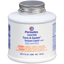 Permatex 80019 Aviation Form-A-Gasket No. 3 Sealant, 4 oz. Pack of 1, White