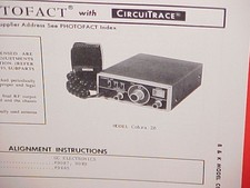 1973 DYNASCAN CORP. B  K CB RADIO SERVICE SHOP MANUAL MODEL COBRA 20