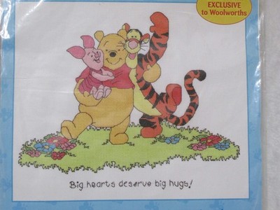 Designer Stitches Disney Big Hearts Deserve Big Hugsl Counted Cross Stitch Kit