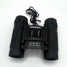 Bushnell 8x21 Compact Roof Prism Binoculars Coated Black w/ Case
