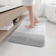 Microfiber Bathroom Rugs, Shaggy Soft and Absorbent Bath Rug, Non-Slip, Thick...