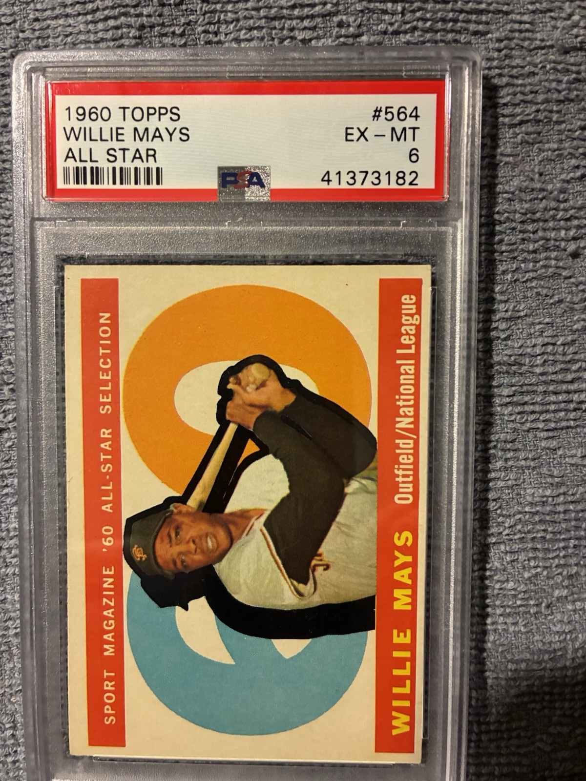 1960 Topps Willie Mays All Star #564 PSA 6 EX-MT