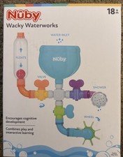 Nuby Wacky Waterworks Pipes Bath Toy Interactive Features Cognitive Development