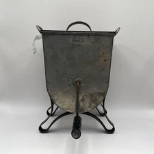 Antique 1890s Vintage Fries Table Top Tin Butter Churn with Lid