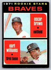 1971 Topps Atlanta Braves Rookie Stars (Oscar Brown / Earl Williams) #52