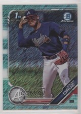 2019 Bowman Chrome Prospects Aqua Shimmer Refractor /125 Derian Cruz #BCP-11 s3g