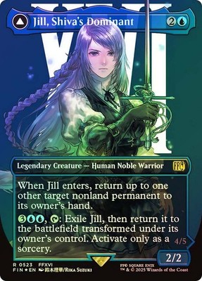 MTG SURGE FOIL Jill, Shiva's Dominant // Shiva, Warden of Ice  - FINAL FANTASY