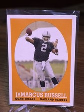 2007 JaMarcus Russell RC Topps Football Oakland Raiders ROOKIE CARD #7. rookie card picture