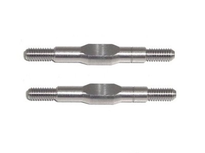 2x M2,5 Spurstangen 28,3 mm aus Titanium M2,5 Gewindestange