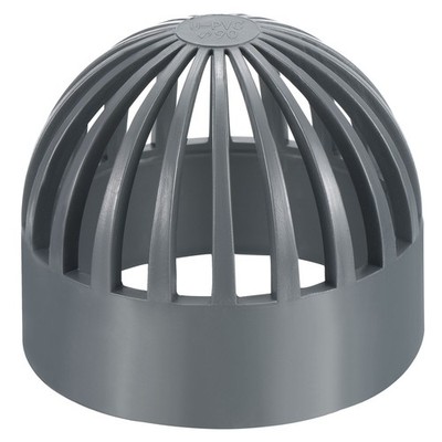 3'' Atrium Abfluss Roste Abdeckung UPVC Abfluss Rohrverschraubung Grau