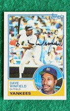 1983 Topps #770 Dave Winfield New York Yankees Signed Baseball Card HOF Auto