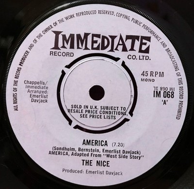 The Nice - America, 7'', (Vinyl)
