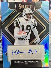 2021 Select Keyshawn Johnson Autograph Light Blue Prizm /49