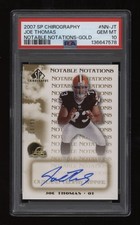 2007 Joe Thomas PSA 10 Upper Deck SP Chirography Gold Auto Rc #10/50 Low POP2