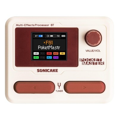 Pocket Master-Portable Multi Effects Pedal, 100+ Built-in Guitar/Bass/Acoustic E