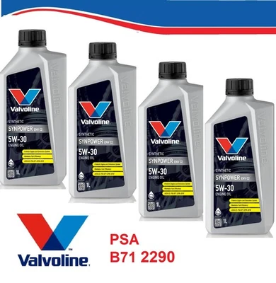 OLIO MOTORE VALVOLINE 5W30 ACEA C2 PSA B71 2290 100% SINTETIC NO TOTAL INEO ECS