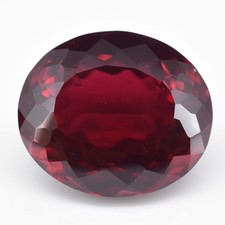 53.40 Ct Red Natural Painite Oval Cut Certified Stunning Loose Gemstone