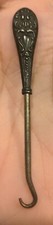 Antique Sterling Silver Handle Button Hook Art Nouveau Design H410