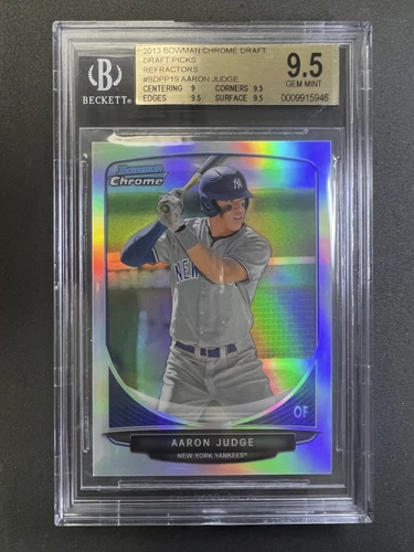 2013 Aaron Judge Bowman Chrome Draft Refractor RC Rookie #BDPP19 BGS 9.5