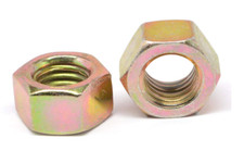3/4"-16 Fine Thread Grade 8 Finished Hex Nut Carbon Steel Yellow Zinc,25 packnew