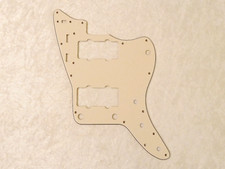VINTAGE AGED WHITE 3 PLY PICKGUARD FOR FENDER JAZZMASTER