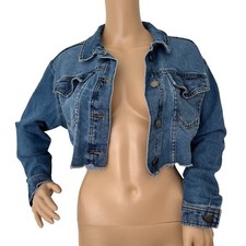 Wild Fable Cropped Denim Jacket Size S