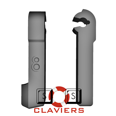 Zotech Replacement Tilt Leg For Logitech MK320 Keyboard Only One Leg In - Foto 2