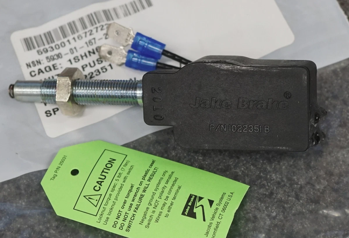 OEM ORIGINAL JACOBS 1022351 DETROIT JAKE BRAKE BUFFER SWITCH  