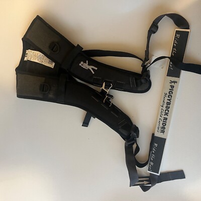 Piggyback Rider Standing Child Carrier Up To 50 Lbs Used W/ Child Harness 