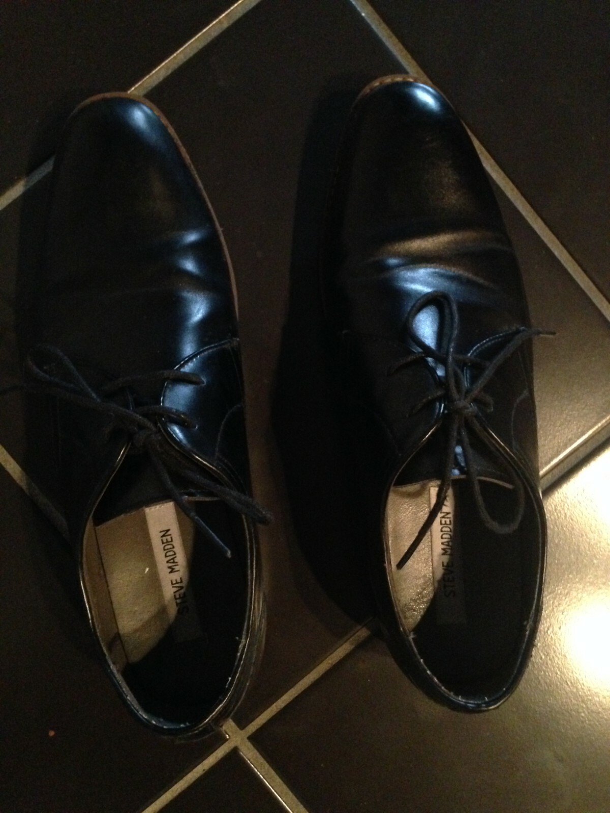 steve madden silver oxfords