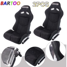 Pair Universal Adjustable Backrest Racing Seat Real Carbon Fiber Shell Pair Universal Adjustable Backrest Racing Seat Real Carbon Fiber Shell